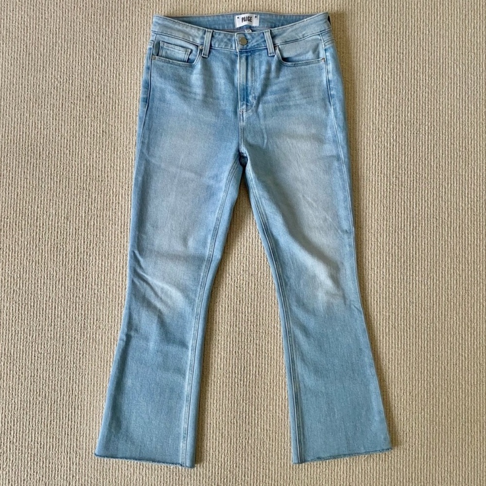 PAIGE Colette Raw Hem Flare Jean size 29